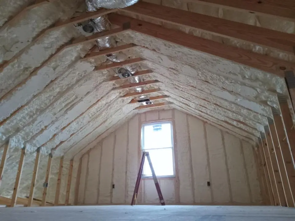 Spray foam roofing application for Crawl Space Insulation project in Fort Stewart